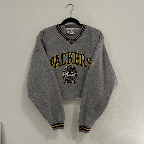 Vintage Green Bay Packers Cropped Sweater - Picture 2 of 4